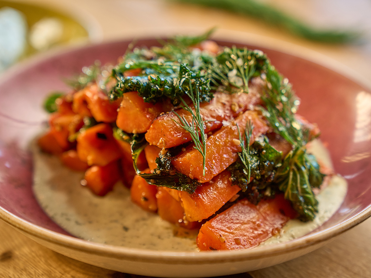 Roasted carrot small plate